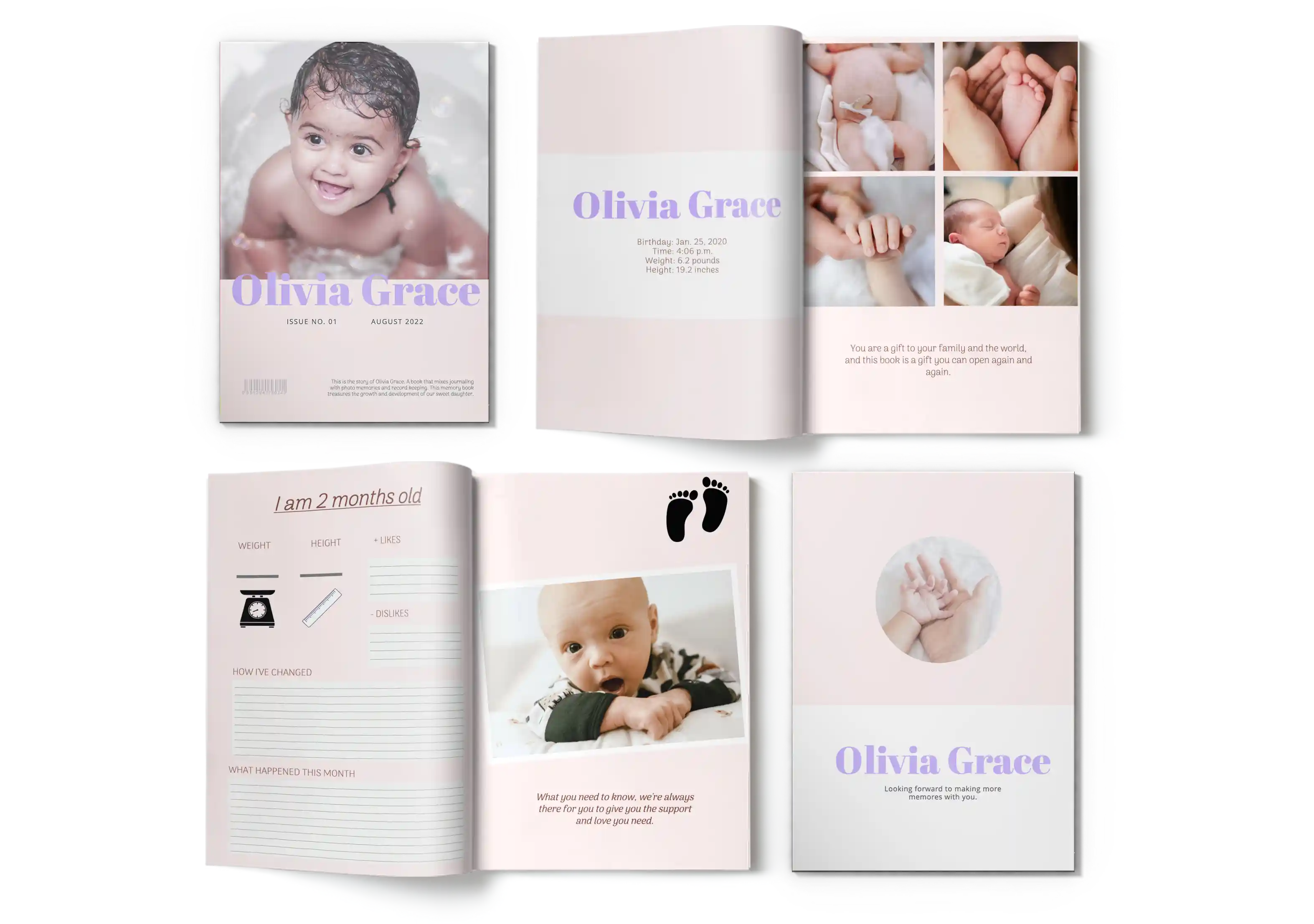 baby book template 
