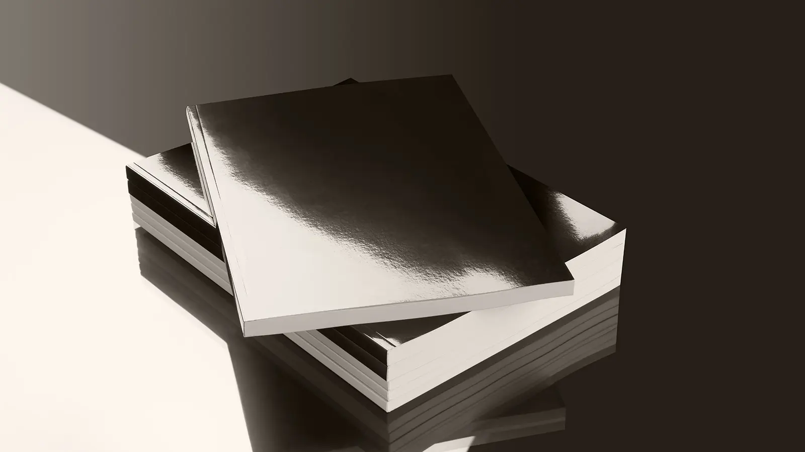 Softcover Buch in schwarz-weiß