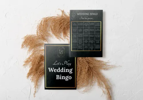 Bingo für die Hochzeitszeitung