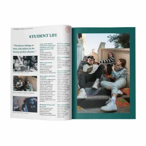 yearbook text template