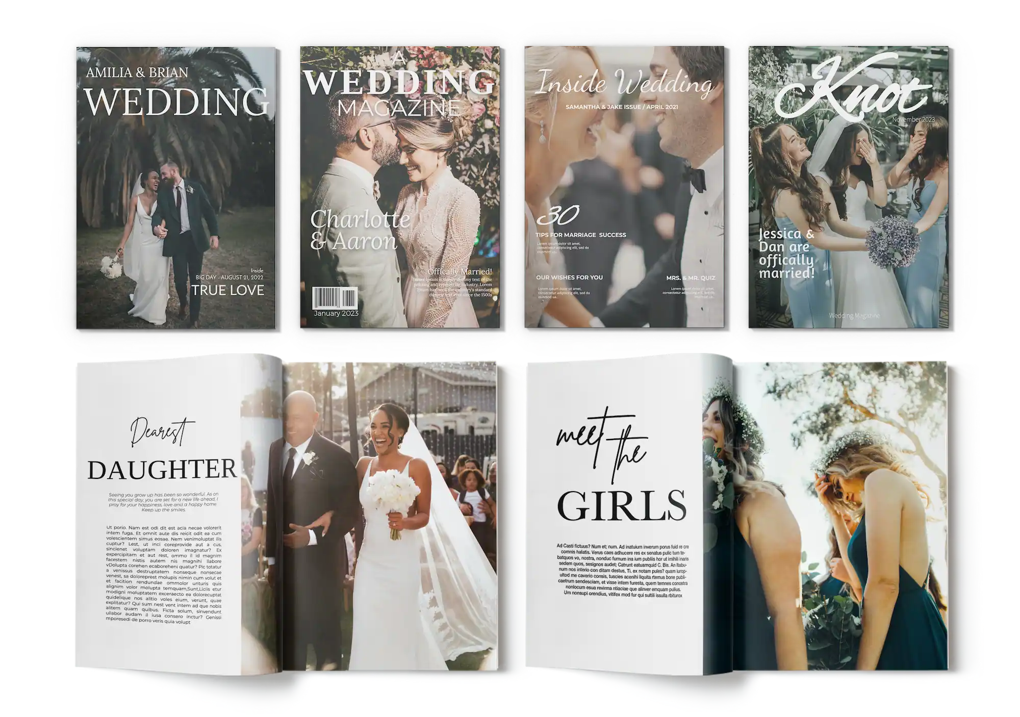 wedding gift magazine templates